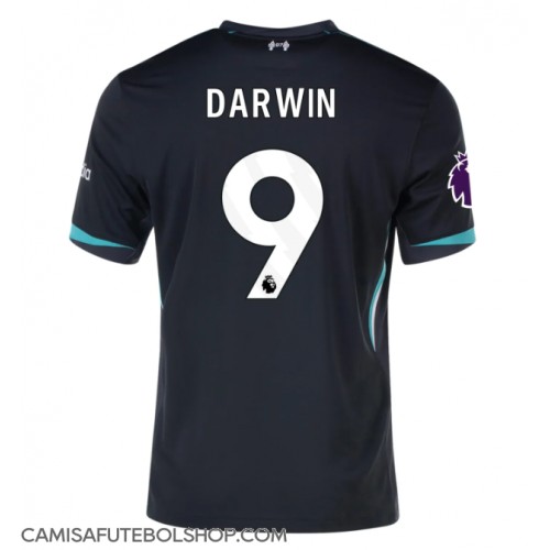 Camisa de time de futebol Liverpool Darwin Nunez #9 Replicas 2º Equipamento 2024-25 Manga Curta